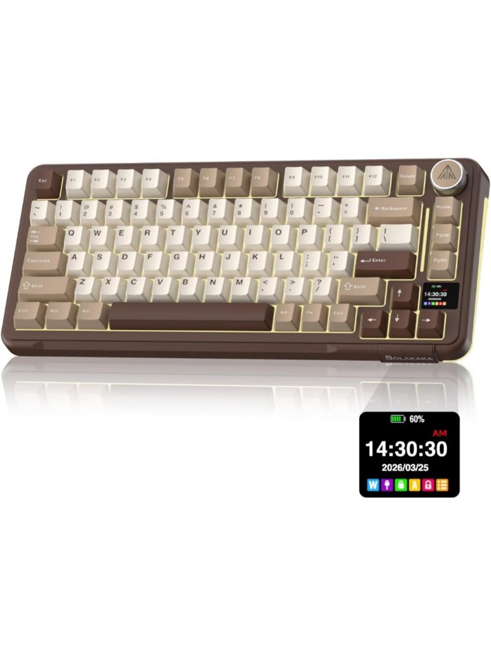 75% Wireless Mechanical Keyboard - Hot Swappable, RGB Backlit, Gasket Design